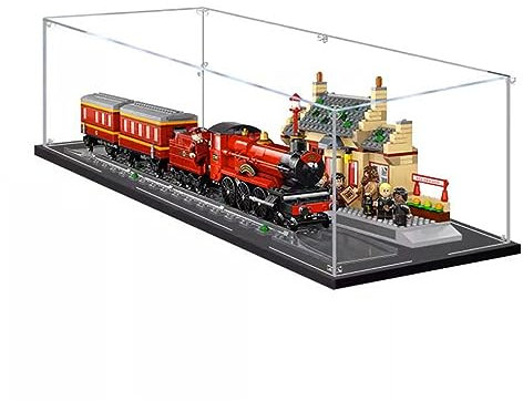 Vitrine en acrylique pour Lego Harry Potter Hogwarts Express & Hogsmeade Station 76423 – vitrine, stockage anti-poussière, cadeaux (3 mm transparent)