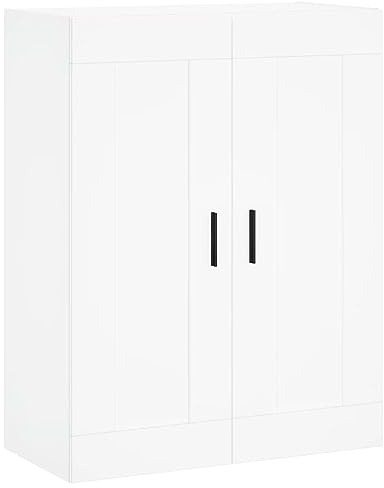 vidaXL Wandschrank Weiß 69,5x34x90 cm Holzwerkstoff