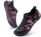 Chaussures aquatiques légères pour femme - Pour la plage, la natation, le fitness - Chaussures d'intérieur, rose rouge, 39.5/40 EU