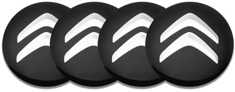 SANQIUTOU 4 Stück Nabendeckel Aufkleber für Citroen C4 Grand Picasso Sedan C3 C5 Berlingo Jumper 56MM,Nabenkappen Abzeichen Sticker Auto Radnabenkappen Aufkleber Felgen Aufkleber Dekorationsaufkleber