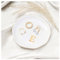 ProCase Ceramic Jewelry Tray, Initial Ring Dish Trinket Plate Engagement Gift, Small Personalized Monogram Ring Bowl for Wedding, White Decorative Jewelry Holder for Women Vanity -Letter E