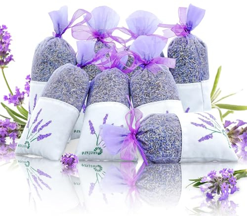 8 Packs Lavender Sachets for Drawers and Closets, Closet Car Freshener
