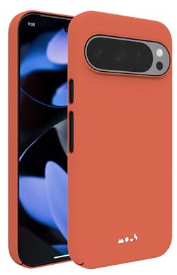 Mous Hülle für Google Pixel 9 Pro XL MagSafe Kompatibel Case - Super Thin - Schlanke Design Handyhülle - Echtes Rot