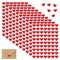 600 Stück Etiketten in Herzform, Herz Etiketten Aufkleber Selbstklebend, Herzförmige Papieretiketten, für Valentinstag Ostern Hochzeit Gästebuch Geschenkbeutel DIY Handwerk Umschlagsiegel (Rot)