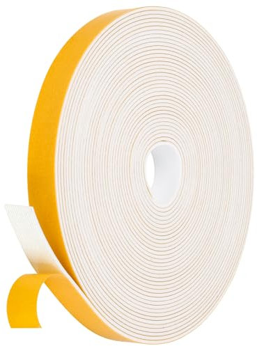 Dichtband Selbstklebend Gummidichtungsband für Türen und Fenster, Bad und Dusche, Anti-Kälte, Wind, Tür Dichtung, Dichtband, Dichtungsband, Fensterdichtband, Fenstera (Weiß, 15mmx1.5mmx10m)