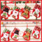 12 Weihnachtsstrumpf Set, Weihnachtssocken Zum Aufhängen, Weihnachtsdeko Socken, 16*9cm Nikolaussocke, Christmas Stocking Für Familienurlaub Weihnachtsfeier Dekorationen Zum Befüllen Und Aufhängen