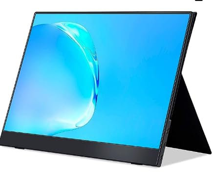 cocopar Monitor portatile da 15,6 pollici 1080P con altoparlante HDMI USB-C Monitor esterno per computer portatile MacBook Surface PC Xbox PS4/5, con Smart Cover VESA (ricondizionato)