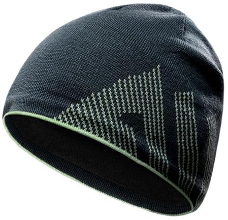 Joscoal Strickmützen für Herren Merino Mütze Beanie Unsex Wintermütze Übergangsmütze Weich Warm Sportmütze, Bequem Hat Atmungsaktiv Merinowolle Frühling Stretch Haube Nachtblau