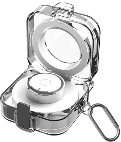 Kompatibel mit Schutzhülle für Samsung Galaxy Ring Ladehülle 2024, schlanke stoßfest TPU, LED-Licht sichtbar, Vollschutz Schutzhülle für smart Ring Ladehülle (Transparent)