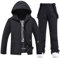 ski Anzug männer, Skianzug Herren 2 Teilig Set Warme Schwarz Skijacke Skianzug Herren Ski Anzug Männer Skijacke Herren Skibekleidung Herren Snowboard Set Herren Schneeanzug Herren
