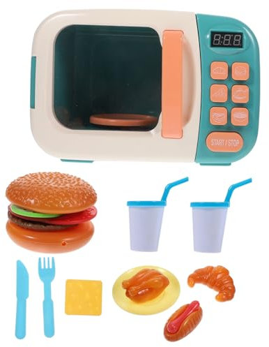 VICASKY 1 Satz Mikrowelle für küchenspielzeug für Kitchen Toys for Haushaltsgeräte Mini-Küchengeschirr-Modell Mini-Mikrowellenmodell Plastik Green