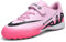 GOGOUP Boys Football Boots Kids Soccer Shoe Girls Junior Football Shoes Athletics Sport Shoes Astro Turf Trainers Indoor Outdoor Athletic Sneakers Unisex Pink 13 UK