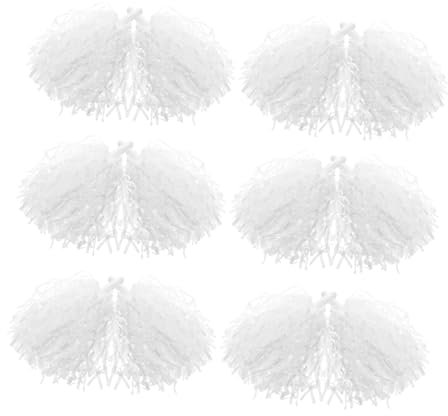 Outanaya 12stücke STK Cheerleading-Pompons Mit Blumenmuster Aus Robustem Kunststoff Für Cheerleader Tanzteams Und Sportveranstaltungen