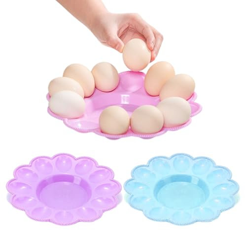 szaluyk Soporte para huevos, bandeja para huevos, bandeja para servir, organizador de almacenamiento para servir, plato decorativo para restaurante, mostrador, despensa