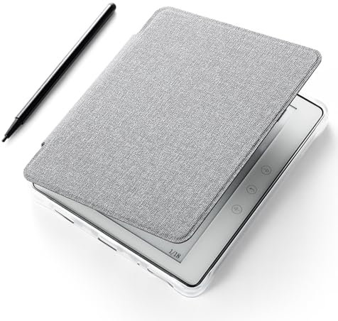 E-ink Lecteur ebook 5,7 avec 16 Go de stockage, Android 8.1, WiFi, longue batterie, prise en main confortable, étui et stylet inclus