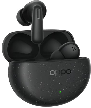 OPPO Enco Air4 Pro Wireless Bluetooth Earbuds, True Wireless Stereo, Active Noise Cancellation, 12-Hour Battery Life, Low-Latency Gaming Experience, IP55 Water Resistance, Black
