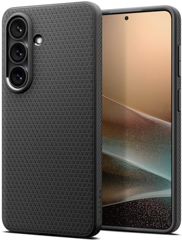 Spigen Liquid Air für Samsung Galaxy S26 -Matte Black | Air Cushion Tech, Sound Tunnel Tech, Militär-Grade Schutz, Slim TPU Case, Non-Slip Grip, Präzise Aussparungen
