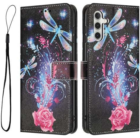 Wigento Handyhülle Klapp Schutz Samsung Galaxy A17 A26 A16 4G 5G Kunstleder TPU Motiv