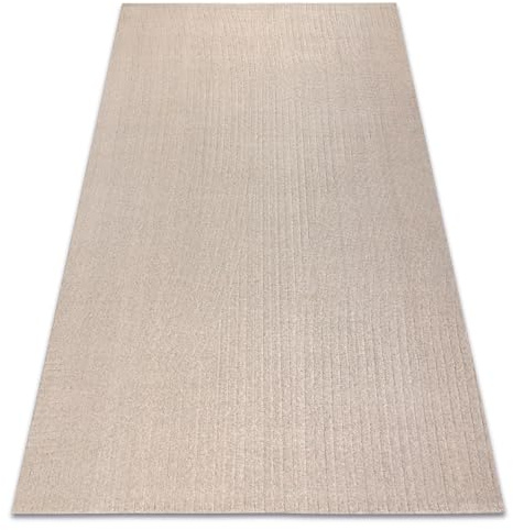 rugsx Wollteppich TEXTURA 488.12.LA110 OSTA - modern - Wellen, geometrisch strukturell beige/grau 200x300 cm