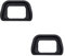(2 Paket) JJC Weiche Silikon Augenmuschel für Sony Alpha A6000/A6100/A6300/NEX7/NEX-6/FDA-EV1S Sucher Ersetzt Sony FDA-EP10 Schwarz