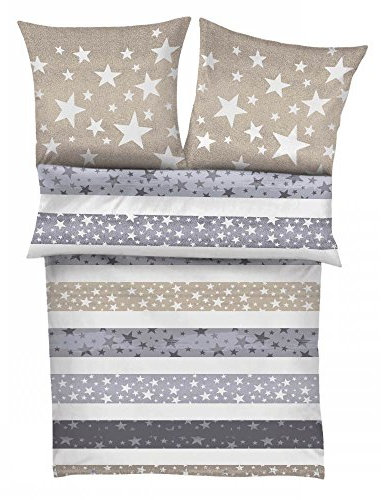 s.Oliver Mako-Satin-Bettwäsche Sirius, Bettdeckenbezug: ca. 140cm x 200cm, Kissenbezug: ca. 70cm x 90cm, 100% Reine Baumwolle