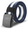 Flydo Unisex Gürtel Canvas Belt für Herren und Damen, stufenlos verstellbarer Stoffgürtel, mit Kunststoff Schnalle