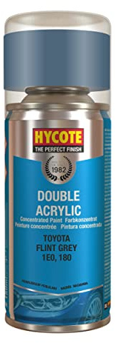 Hycote Double Acrylic Aerosol Car Spray Paint, Toyota - Flint Grey, 150 ml