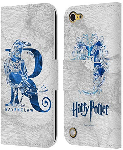 Head Case Designs Offizielle Harry Potter Ravenclaw Aguamenti Deathly Hallows IX Leder Brieftaschen Handyhülle Hülle Huelle kompatibel mit Apple iPod Touch 5G 5th Gen