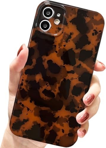 AMART for iPhone 11 Case Cute, Leopard Tortoise Animal Print Women Girls Cool Shockproof Bumper Protective Phone Cover for iPhone 11 6.1 inch ONLY