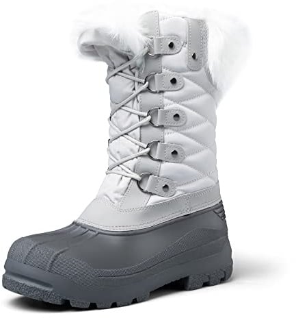 mysoft Women's Snow Boots Waterproof Mid-Calf Winter Boots