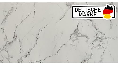 AS Country Stone Wandpaneele in Marmoroptik | 60x120 cm | PVC Wandverkleidung aus Kunststoffplatten für Küche, Bad & mehr | Küchenrückwand Platte Wandpaneel | Carrara
