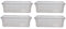 4 33cm Shoe Storage Box Spacemaster Clear Plastic Stackable Home Storage Craft
