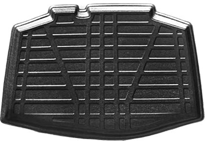 OMAC Kofferraumwanne Laderaumwanne kompatibel mit Seat Ibiza 2017-2021 5tür Gummi TPE Schwarz