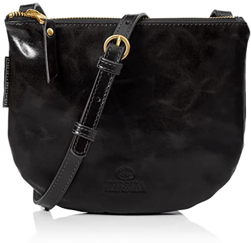 Fred de la Bretoniere Damen FRB0355 Crossbody shiny nappa, Schwarz, Einheitsgröße EU