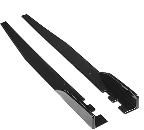 Nonuine Auto Seitenschweller Winglet Splitter Lippe 1,2 M Seitenschwellerverlängerung Universal Für B&MW F30 F80 M3 F82 320i 325i 330i G30 G31 F10 F11 (Farbe : Schwarz)