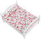 Puppenhaus-Zubehör Blumenmuster Mini-Möbel Doppelbett für Puppe im Maßstab 1/12