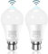 Torkase PIR Motion Sensor Light Bulb, 13W B22 Bayonet Smart Light Bulbs, 5000K Cool White Infrared Lamp, Auto On/Off Motion Sensor Lights Indoor Outdoor Bulbs for Garage, Bathroom, Hallway, 2 Pack
