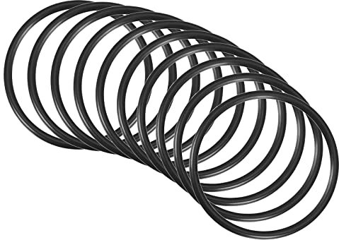 QUARKZMAN 36mm x 32mm x 2mm Nitrilkautschuk O-Ringe x 10 Stücke Rund Dichtungsscheibe für Wasserhahn Klempner Reparatur Dichtung Verbindung [Schwarz]
