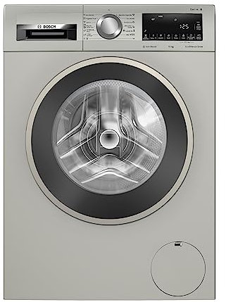 Bosch Waschmaschine, Frontlader, 10 kg, 1400 U/min, Serie 6, Flecken- und HygienePlus-Programm, ActiveWater Plus, EcoSilence-Motor, Anti-Fingerabdruck, matter Stahl, WGG254ZXES