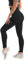 Zhiaek Sport Leggings Damen Booty Scrunch Butt Leggings High Waist Seamless Yoga Hosen Push Up Blickdichte Pants für Gym Fitness Joggen Workout