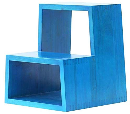 ZAANU Holzhocker, stabile Holzleiter, multifunktionale Holzleiter, Stuhl, verdickter Bibliotheks-Treppenstuhl, tragbare Lichtleiter, Garten-Werkzeugleiter, Loft-Küche