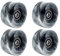 Waiecnksa Rollschuhrollen mit Kugellager für zweireihiges Skaten und 32 mm x 58 mm, 82A, Schwarz, 4 Stück