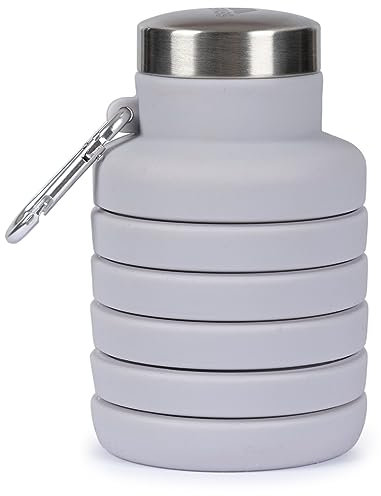 Trespass Silicone Foldable Bottle with Caribiner BPA Free Vavo