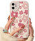 NITITOP Kompatibel mit iPhone 11 Hülle Niedliches Design mit Blumen und Herz-Muster Liebevoll Gestaltet für Damen und Mädchen Weiches Silikon Stoßfestes - Kreideblüte
