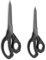 LIVINGO Stoffscheren-Set: Titanbeschichtete Scharfe Klingen, Geschmiedeter Edelstahl, Weicher Gummigriff - Nähscheren für Erwachsene, Zuhause, Arbeit, Leder, Teppich und Materialien,22/24 cm