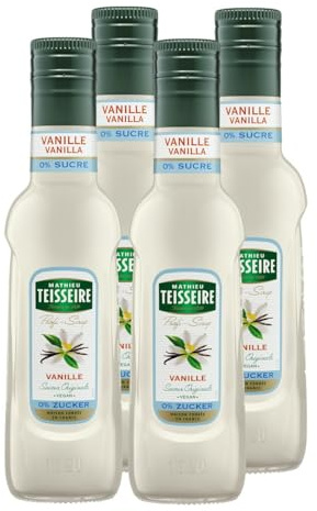 Mathieu Teisseire Getränke-Sirup Vanille 0% Zucker 0,25L - Cocktails (4er Pack)