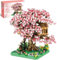 KeKeDuo Sakura Baum Bausteine Bausatz, 1200+ Klemmbausteine Modular Japanische Kirschblütenbaum Modellbausatz, Micro Bricks Konstruktionsspielzeug Nicht Kompatibel mit Großen Marken