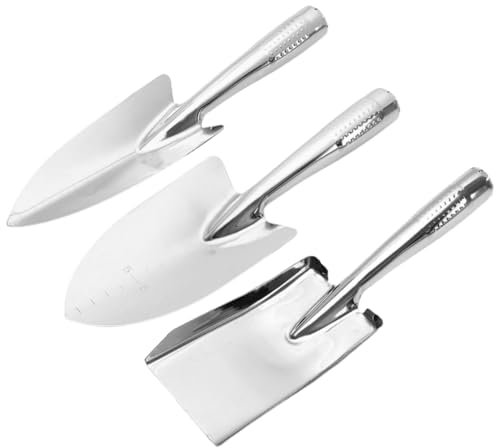 BESPORTBLE 3stücke Teiliges Edelstahl Gartenwerkzeug Praktische Handspaten Für Umpflanzen Und Jäten Im Garten Ergonomisches Design Für Weniger Ermüdung Für Haus Und Campingaktivitäten