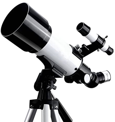 IZFRQMGL Teleskope für Astronomie-Erwachsene, 70-mm-Teleskop mit 5X24-Sucher, tragbares Teleskop für Kinderanfänger mit Rucksackstativ