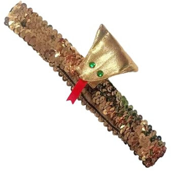 GAOINTELL Goldene Pailletten, Cosplay-Kopfbedeckung, Stirnbänder, Party-Kostüm, Haarschmuck, Haarreif, ägyptische Schlangenkönigin, ägyptische Kopfbedeckung